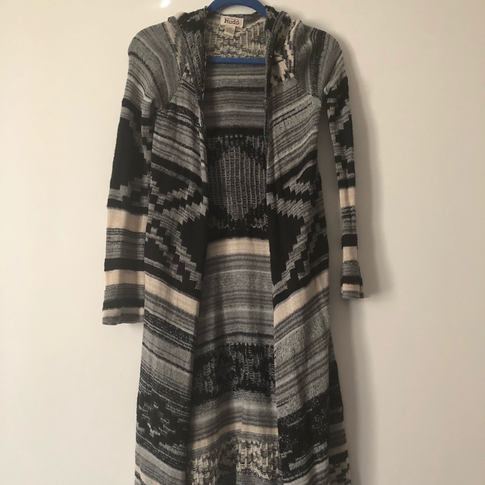 Long Aztec print Cardigan by Mudd